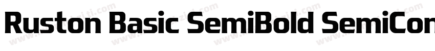 Ruston Basic SemiBold SemiCondensed字体转换